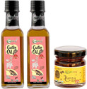 Nutriorg 100 % Pure Cold Pressed Oil Combo (Nutriorg Cold Pressed Castor Oil 100 ml, Nutriorg Certified Organic Honey 50 g)