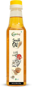 nutriorg certified organic cold - pressed white sesame oil 500 ml