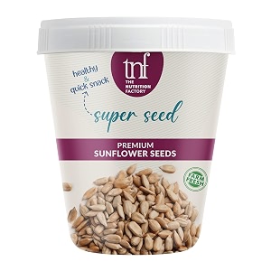 the nutrition factory premium sunflower seeds 350g raw  protein diet  healthy snack  hi-fiber