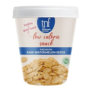 the nutrition factory premium watermelon seeds 350g raw magaj  protein diet  potassium rich hi-fiber