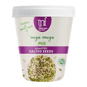 the nutrition factory roasted seeds salted 325g sunflower pumpkin sesame flax watermelon himalayan pink salt