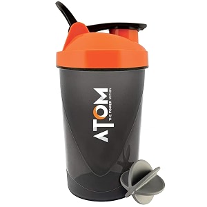 as-it-is nutrition atom protein gym shaker for lump free shakes with mixer ball 100 leak proof bpa free food grade plastic with measurement 470ml