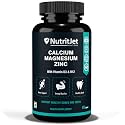 NutritJet Calcium Magnesium Zinc Vitamin D3 Vitamin B12 & Vitamin K2 – 60 Vegetarian Tablets for Bone Health, Joint Support, and Immunity Support for Women & Men