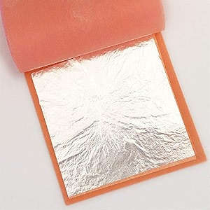 vark  german edible finest silver leaves  chandi vark for sweets pack of 15 leaves special for diwali festival celebration  festival gift hamper  deepawali gift pack for family friends corporate office gifts combo