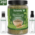 NutroVally Rosemary Leaves for Hair Growth & Scalp Care – Dried Herb with Mist Spray & Comb (250 g)