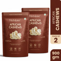 Nutslane Premium African Natural Cashews 900g, Kaju Badam, Dry Fruits, Healthy Snack Cashews (2 x 450 g)