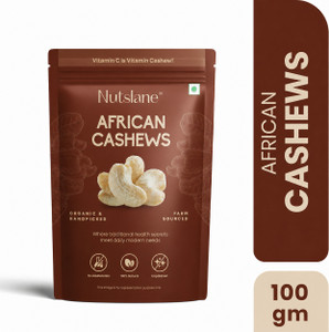 nutslane premium african whole cashew high protein kaju dry fruits cashews 1 x 100 g