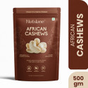 Nutslane Premium African Whole Cashew, High Protein Kaju Dry Fruits Cashews (1 x 500 g)