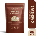 Nutslane Premium African Whole Cashew, High Protein Kaju Dry Fruits Cashews (1 x 200 g)