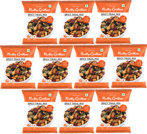 nutty gritties spicy trail mix assorted nuts 10 x 24 g