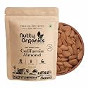 Nutty Organics California Almonds 1000 Gm | Hand Selected Jumbo | Tasty &amp; Healthy | High in Protein &amp; Dietary Fiber | Nutritious | Healthy Dry Fruit