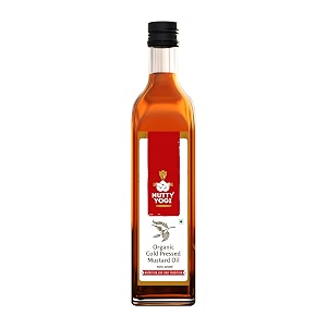 nutty yogi organic cold pressed mustard oil 500ml pack of 1