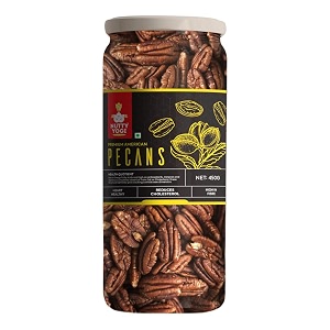 nutty yogi pecans 450g  all natural  no preservatives  no additives  gluten free  vegan  non gmo  nuts dry fruits
