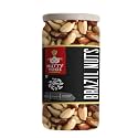 Nutty Yogi Premium Jumbo Brazil Nuts - 100gm | Rich in Iron | No Preservative & Colours | Brazil Nuts for Eating | Imported From Brazil, High Protein & Fibre