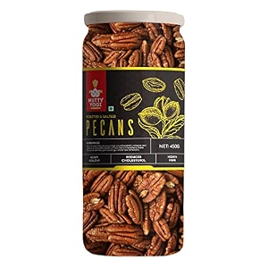 nutty yogi roasted amp salted pecans 450g  all natural  no preservatives  no additives  gluten free  vegan  non gmo  nuts dry fruits
