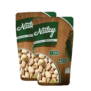 nutzy premium nuts roasted salted pistachios pista 400g