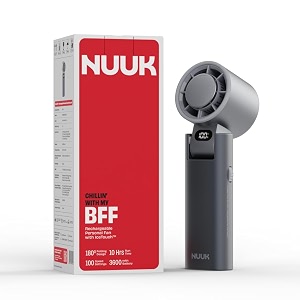 nuuk bff personal hand fan 13000 rpm with icetouch  3600 mah usb rechargeable battery up to 10h  portable mini fan  100-speed dial  for travel office makeup amp outdoor  12-month warranty