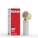 NUUK BFF Personal Hand Fan, 13000 RPM with IceTouch™ | 3600 mAh USB Rechargeable Battery [Up to 10H] | Portable Mini Fan | 100-Speed Dial | For Travel, Office, Makeup & Outdoor | 12-Month Warranty