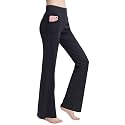 nuveti Women39s Bootcut Yoga Pants Tummy Control