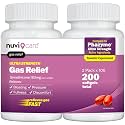 NUVICARE Simethicone 180mg Ultra Strength Gas Relief, Gas x, 2 Pack