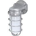 Nuvo Lighting SF76/622 Industrial Style Large Heavy Duty Aluminum Durable Outdoor Wall Mount Porch and Patio Light with Frosted Glass, Metallic Silver