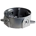 Nuvo Lighting SF76/651 Industrial Style Heavy Duty Aluminum Durable Outdoor Junction Box, Metallic Silver