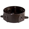 Nuvo Lighting SF76/652 Industrial Style Heavy Duty Alumninum Durable Outdoor Junction Box, Old Bronze