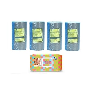 premium absorbent surgical cotton roll 500gm pack of 4 - 2kg total pure medical grade cotton for wound care first aid amp baby cleaning - soft amp hygenic multi-purpose cotton roll for beauty skin care amp clinical use