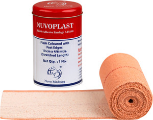 nuvo medsurg elastic adhesive bandage 10 cm x 4 m crepe bandage