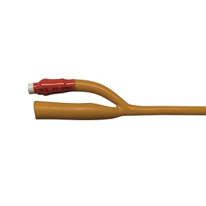 nuvocath foley balloon catheter 18fr18fg natural latex material balloon capacity 30-50ml color red sterile individually packed in peelable blister pack of 20 pcs