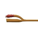 NUVOCATH Sterile Foley Balloon Catheter, Latex 2-Way Indwelling Urinary Drainage Device,Capacity 30 to 50ml, Red, 18FR/18FG, Pack of 10