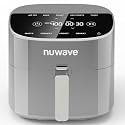 Nuwave Brio Plus 8 Qt Air Fryer, PFAS Free, New &amp; Improved, 50-400°F in 5°F