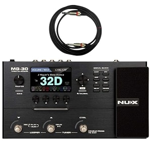 nux mg 30 guitar multieffects processor with cable