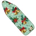 Nuxovilar Winter Bells Poinsettia Ironing Board Cover 15x54