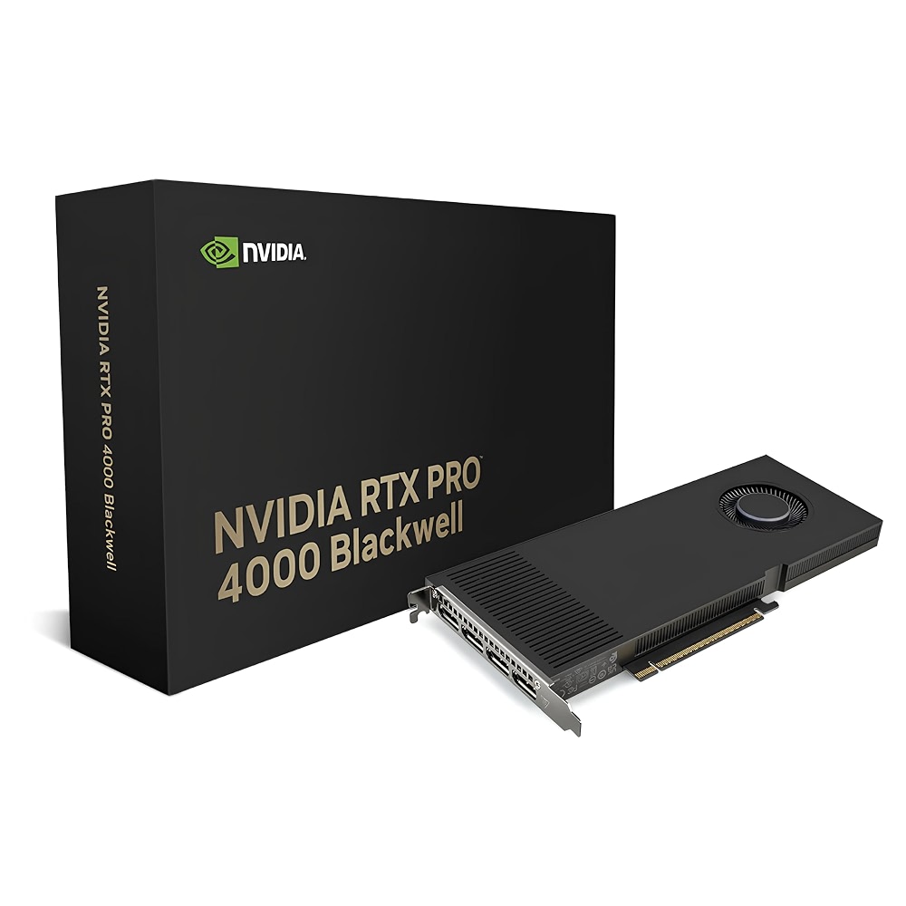 NVIDIA RTX PRO 4000 Blackwell 24GB GDDR7 ECC Workstation GPU
