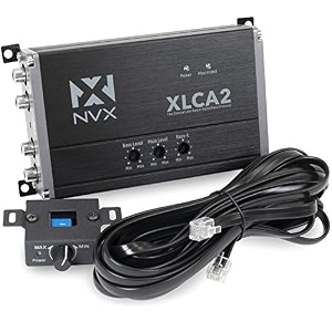 nvx xlca2 x-series 2-channel line out converter digital bass enhancer