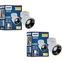 NW 18W Glider SF Moveable White with Gun Black Aluminium 360 Degree Adjustable Cylindrical Shape LED Surface Light | COB Light | Wall Light | Spot Light | Light Color- White (Pack of 2)