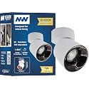 NW 7W Glider SF Moveable White with Gun Black Aluminium 360 Degree Adjustable Cylindrical Shape LED Surface Light | COB Light | Wall Light | Spot Light | Light Color- White (Pack of 1)