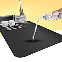 Nxilo Large Dish Drying Mat for Kitchen 40x60 cm - Water Absorbent Mats for Kitchen, Non-Slip Mat for Kitchen Counter, Quick Drying, Ideal for Dishes & Utensils (60 X40) Large
