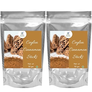 nxtgen ayurveda ceylon cinnamon sticks pack of 2  sri lankan dalchini sticks  50g each