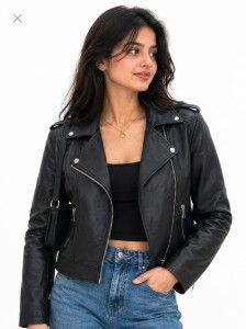 NYAB Women Solid Biker Riding Jacket