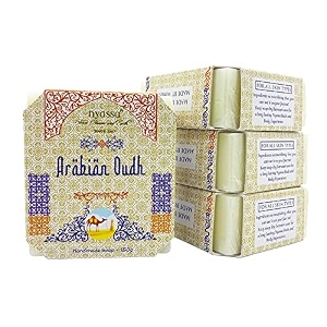 nyassa luxurious arabian oud handmade natural bathing soap  shea butter organic sweet almond oil oud fragrance  moisturizer  all skin type 75gm