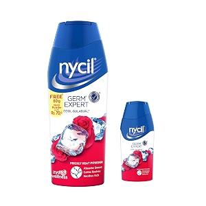 nycil germ expert prickly heat powder 150gm50gm assorted fragrances cool gulabjal