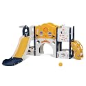 NYEEKOY 9 in 1 Toddler Slide and Outdoor Playset, Toddler Playground