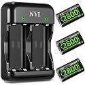 NYI Fast Charging 3×2800mAh Rechargeable Battery Pack with Charger, Compatible with Xbox Series X|S/Xbox One/Xbox One S/Xbox One X/Xbox One Elite Wireless Controller