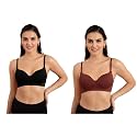 NYKD Cotton Blend Women39s T-Shirt Bra Pack