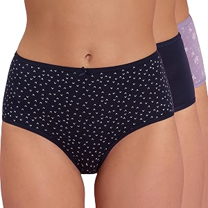 nykd nyp036 breathable comfortable cotton full brief panty set for women pack of 3  high waist full coverage underwear  super soft no roll waistband elastic all day comfort