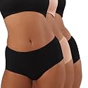 Nykd (NYP036) Breathable Comfortable Cotton Full Brief Panty Set for Women (Pack of 3) | High Waist Full Coverage Underwear | Super Soft No Roll Waistband Elastic All Day Comfort