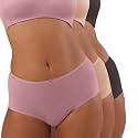 Nykd (NYP036) Breathable Comfortable Cotton Full Brief Panty Set for Women (Pack of 3) | High Waist Full Coverage Underwear | Super Soft No Roll Waistband Elastic All Day Comfort