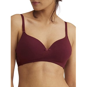 nykd women39s cotton lightly padded seamless wire free everyday t-shirt bra for women daily use wireless 34th coverage - nyb002